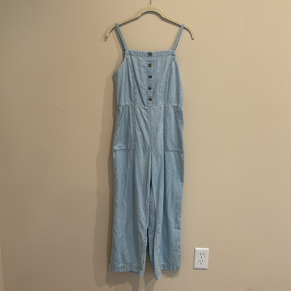 Old Navy Button Front Chambray Cami Jumpsuit - image 3